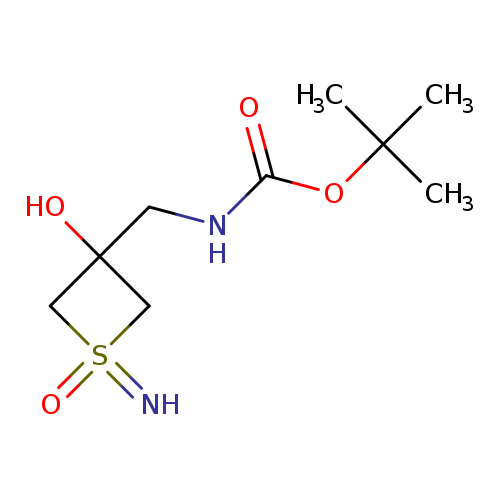 tert-butylN-[(3-hydroxy-1-imino-1-oxo-1lambda6-thietan-3-yl)methyl]carbamate