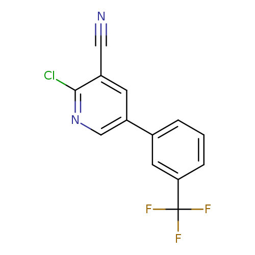 2-Chloro-5-(3-(trifluoromethyl)phenyl)nicotinonitrile