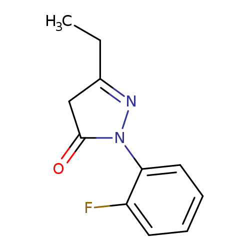 3-ethyl-1-(2-fluorophenyl)-4,5-dihydro-1H-pyrazol-5-one