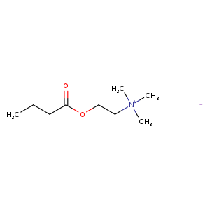 Ethanaminium, N,N,N-trimethyl-2-(1-oxobutoxy)-, iodide (1:1)