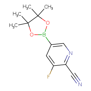 3-Fluoro-5-(4,4,5,5-tetramethyl-1,3,2-dioxaborolan-2-yl)picolinonitrile