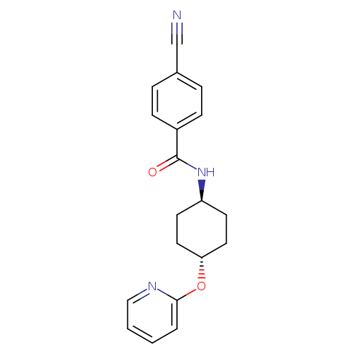 4-cyano-N-[(1r,4r)-4-(pyridin-2-yloxy)cyclohexyl]benzamide