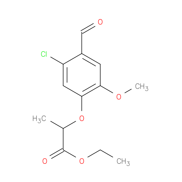 ethyl 2-(5-chloro-4-formyl-2-methoxyphenoxy)propanoate