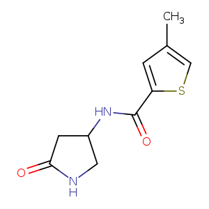 4-methyl-N-(5-oxopyrrolidin-3-yl)thiophene-2-carboxamide