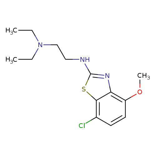 N'-(7-CHLORO-4-METHOXY-1,3-BENZOTHIAZOL-2-YL)-N,N-DIETHYLETHANE-1,2-DIAMI+