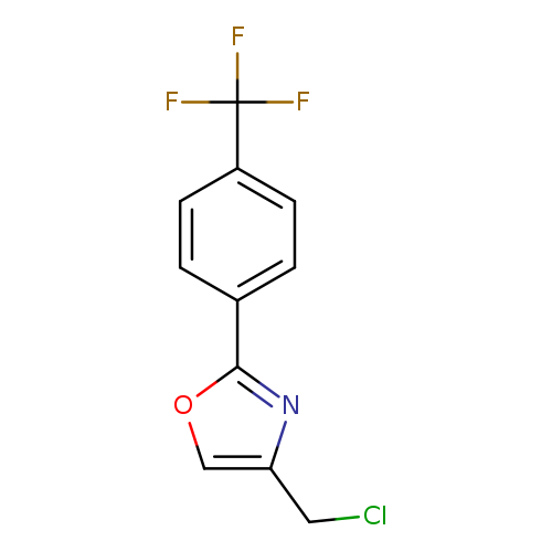 4-(chloromethyl)-2-[4-(trifluoromethyl)phenyl]-1,3-oxazole