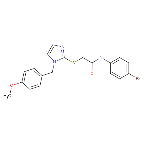 N-(4-bromophenyl)-2-({1-[(4-methoxyphenyl)methyl]-1H-imidazol-2-yl}sulfanyl)acetamide