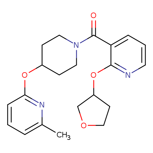 3-{4-[(6-methylpyridin-2-yl)oxy]piperidine-1-carbonyl}-2-(oxolan-3-yloxy)pyridine