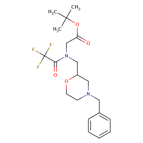 tert-butyl 2-{N-[(4-benzylmorpholin-2-yl)methyl]-2,2,2-trifluoroacetamido}acetate