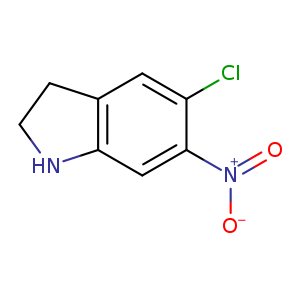 1H-Indole, 5-chloro-2,3-dihydro-6-nitro-