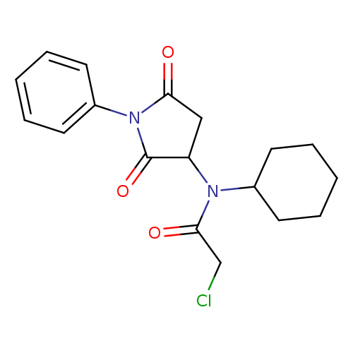 2-Chloro-n-cyclohexyl-n-(2,5-dioxo-1-phenylpyrrolidin-3-yl)acetamide
