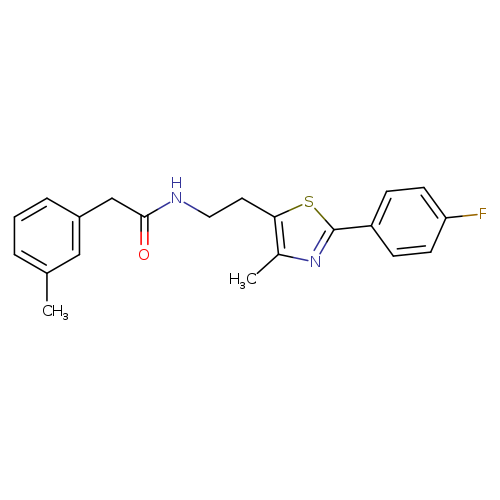 N-{2-[2-(4-fluorophenyl)-4-methyl-1,3-thiazol-5-yl]ethyl}-2-(3-methylphenyl)acetamide