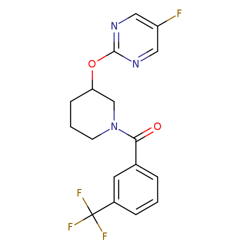 5-fluoro-2-({1-[3-(trifluoromethyl)benzoyl]piperidin-3-yl}oxy)pyrimidine