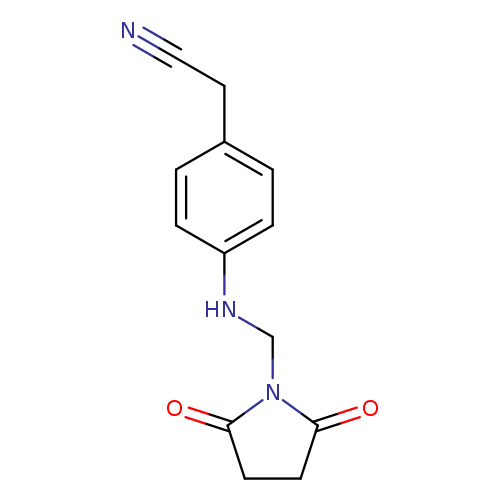 2-(4-{[(2,5-dioxopyrrolidin-1-yl)methyl]amino}phenyl)acetonitrile