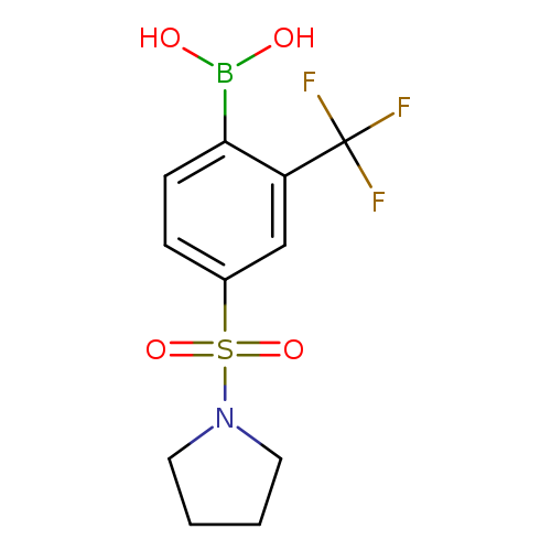4-Pyrrolidinosulfonyl-2-trifluoromethylphenylboronic acid