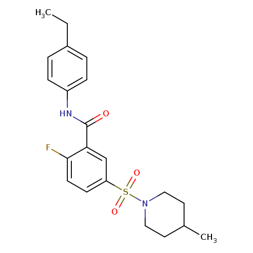 N-(4-ethylphenyl)-2-fluoro-5-[(4-methylpiperidin-1-yl)sulfonyl]benzamide