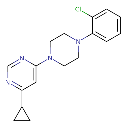 4-[4-(2-chlorophenyl)piperazin-1-yl]-6-cyclopropylpyrimidine