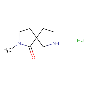 2,7-DIAZASPIRO[4.4]NONAN-1-ONE, 2-METHYL-, HYDROCHLORIDE (1:1)