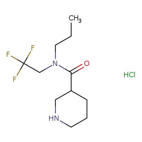 N-propyl-N-(2,2,2-trifluoroethyl)piperidine-3-carboxamide hydrochloride