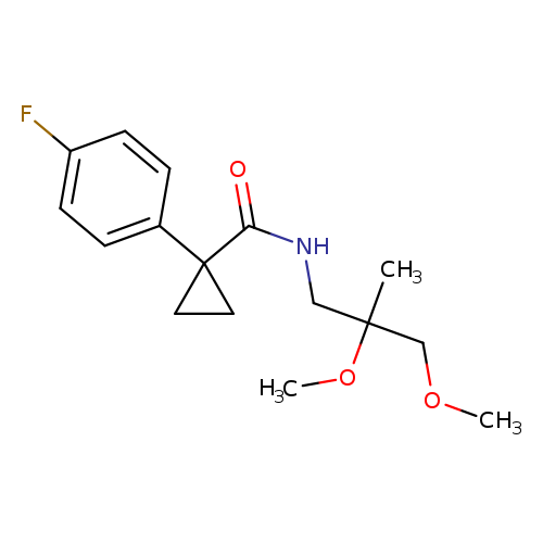 N-(2,3-dimethoxy-2-methylpropyl)-1-(4-fluorophenyl)cyclopropane-1-carboxamide