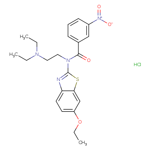 N-[2-(diethylamino)ethyl]-N-(6-ethoxy-1,3-benzothiazol-2-yl)-3-nitrobenzamide hydrochloride