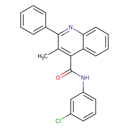 N-(3-Chlorophenyl)-3-methyl-2-phenylquinoline-4-carboxamide