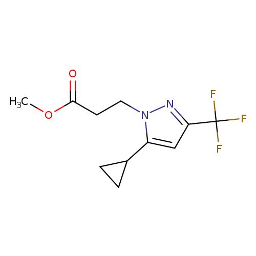 Methyl 3-(5-cyclopropyl-3-(trifluoromethyl)-1H-pyrazol-1-yl)propanoate
