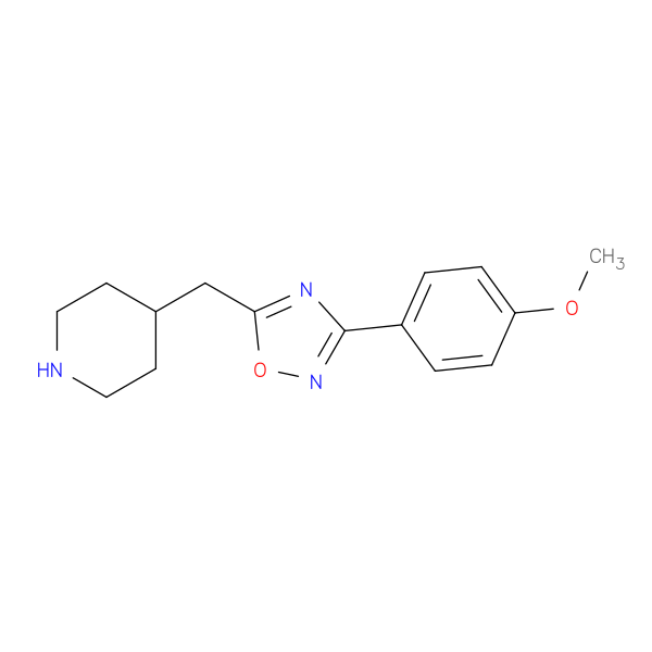 4-{[3-(4-methoxyphenyl)-1,2,4-oxadiazol-5-yl]methyl}piperidine