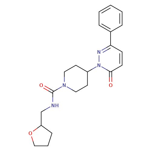 4-(6-oxo-3-phenyl-1,6-dihydropyridazin-1-yl)-N-[(oxolan-2-yl)methyl]piperidine-1-carboxamide