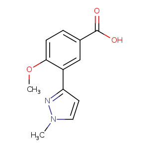 4-methoxy-3-(1-methyl-1H-pyrazol-3-yl)benzoic acid