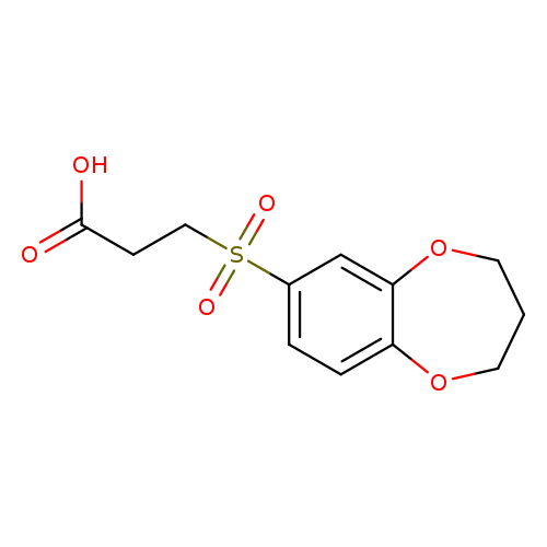 3-(3,4-dihydro-2H-1,5-benzodioxepine-7-sulfonyl)propanoic acid