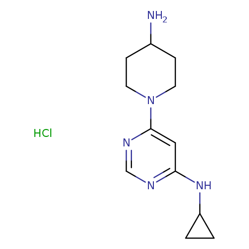 6-(4-Aminopiperidin-1-yl)-N-cyclopropylpyrimidin-4-amine hydrochloride