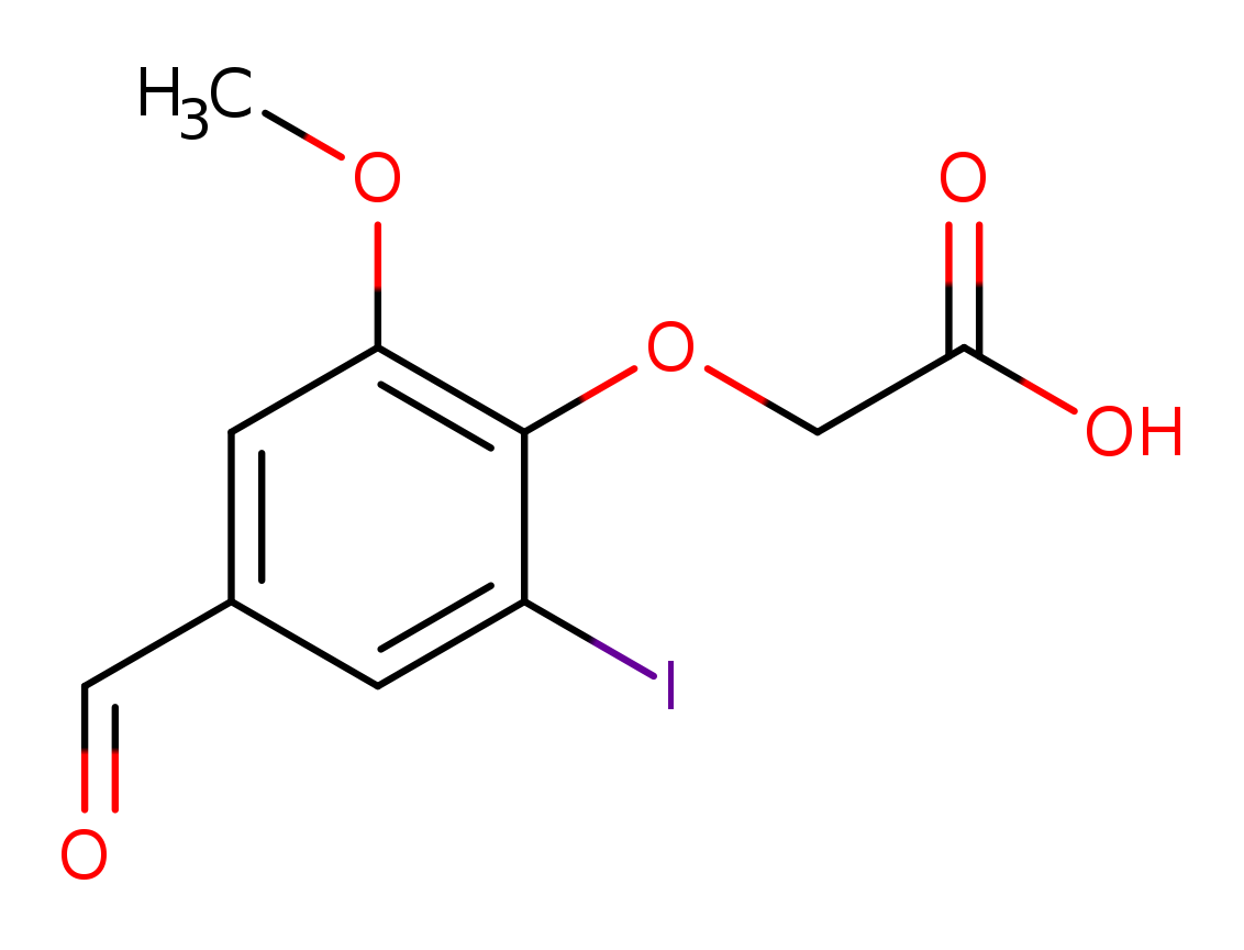 2-(4-formyl-2-iodo-6-methoxyphenoxy)acetic acid