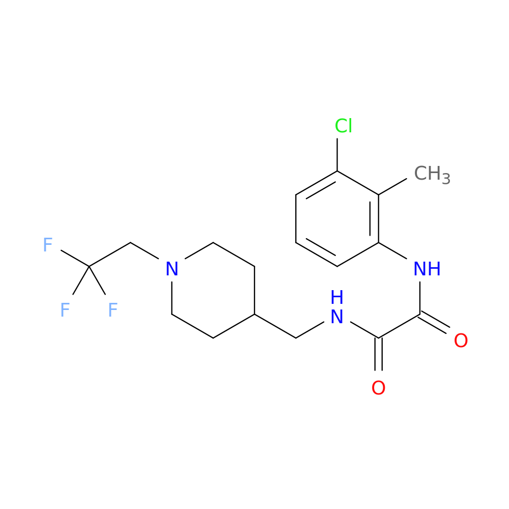N-(3-chloro-2-methylphenyl)-N'-{[1-(2,2,2-trifluoroethyl)piperidin-4-yl]methyl}ethanediamide