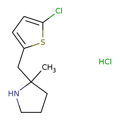 2-[(5-chlorothiophen-2-yl)methyl]-2-methylpyrrolidine hydrochloride