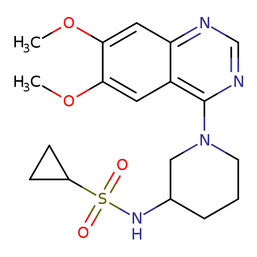 N-[1-(6,7-dimethoxyquinazolin-4-yl)piperidin-3-yl]cyclopropanesulfonamide