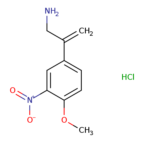 2-(4-methoxy-3-nitrophenyl)prop-2-en-1-aminehydrochloride
