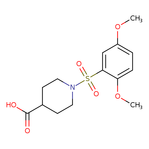 1-[(2,5-dimethoxyphenyl)sulfonyl]piperidine-4-carboxylic acid