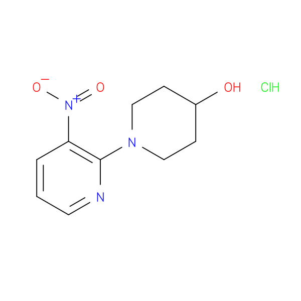 4-Piperidinol, 1-(3-nitro-2-pyridinyl)-, hydrochloride (1:1)