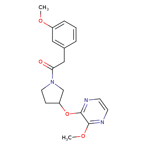 2-(3-methoxyphenyl)-1-{3-[(3-methoxypyrazin-2-yl)oxy]pyrrolidin-1-yl}ethan-1-one