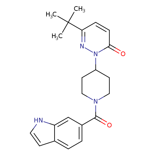 6-tert-butyl-2-[1-(1H-indole-6-carbonyl)piperidin-4-yl]-2,3-dihydropyridazin-3-one
