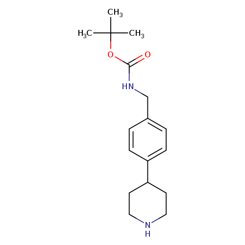 tert-butyl N-{[4-(piperidin-4-yl)phenyl]methyl}carbamate