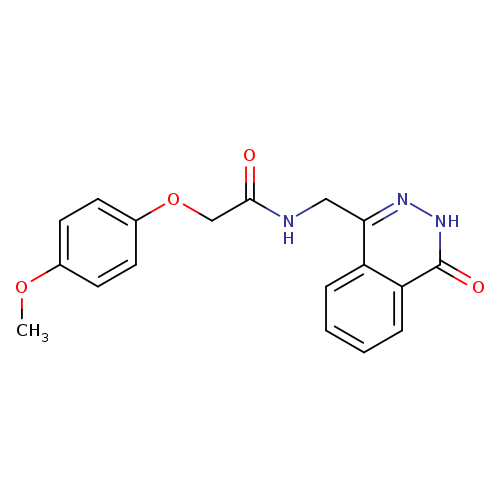 2-(4-methoxyphenoxy)-N-[(4-oxo-3,4-dihydrophthalazin-1-yl)methyl]acetamide