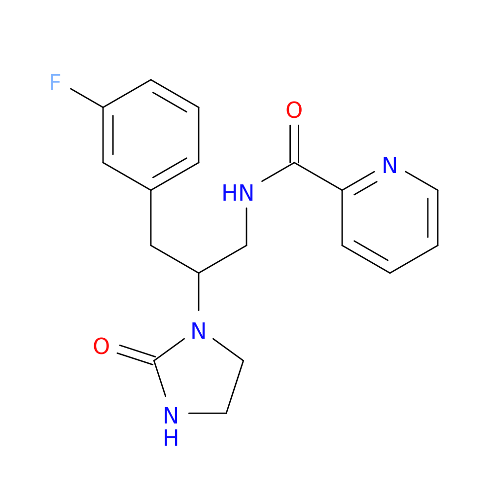 N-[3-(3-fluorophenyl)-2-(2-oxoimidazolidin-1-yl)propyl]pyridine-2-carboxamide