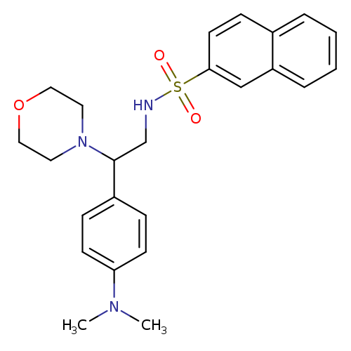N-{2-[4-(dimethylamino)phenyl]-2-(morpholin-4-yl)ethyl}naphthalene-2-sulfonamide