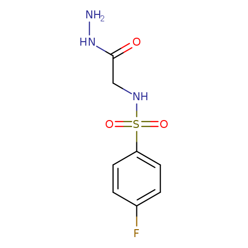 4-fluoro-N-[(hydrazinecarbonyl)methyl]benzene-1-sulfonamide