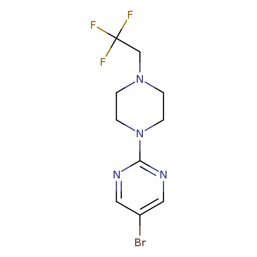 5-bromo-2-[4-(2,2,2-trifluoroethyl)piperazin-1-yl]pyrimidine