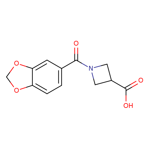 1-(1,3-benzodioxol-5-ylcarbonyl)azetidine-3-carboxylic acid