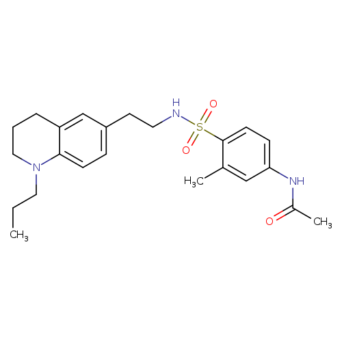 N-(3-methyl-4-{[2-(1-propyl-1,2,3,4-tetrahydroquinolin-6-yl)ethyl]sulfamoyl}phenyl)acetamide