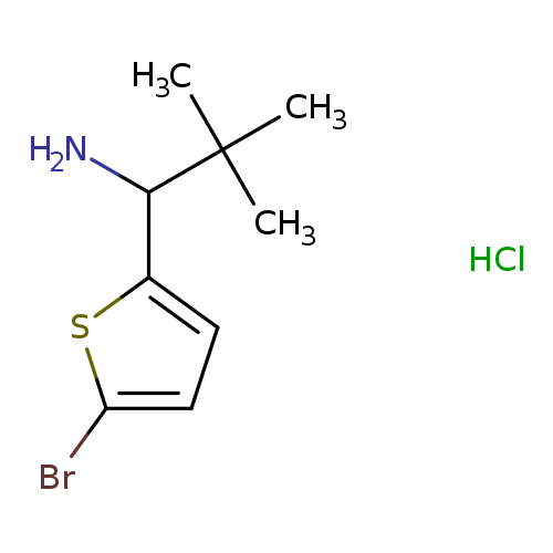 1-(5-bromothiophen-2-yl)-2,2-dimethylpropan-1-amine hydrochloride